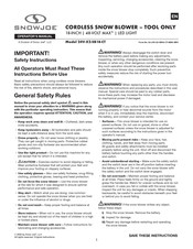 SNOWJOE SUNJOE 24V-X2-SB18-CT Operator's Manual