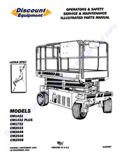 JLG CM2558 Operators & Safety Service & Maintenance Illustrated Parts Manual