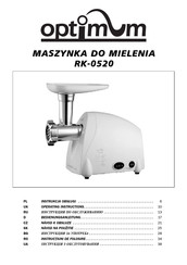 Optimum RK-0520 Operating Instructions Manual