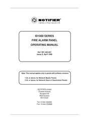 Pittway ID1004/80 Operating Manual