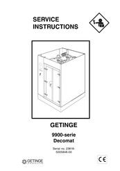 Getinge Decomat 9900 Series Service Instructions Manual