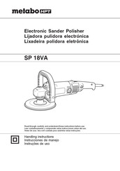 Metabo HPT SP 18VA Handling Instructions Manual