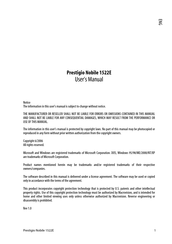 Prestigio Nobile 1522E User Manual