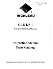 HIGHLEAD GL13138-1 Instruction Manual Parts Catalog