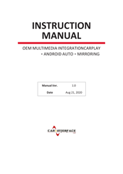 Car-Interface.com CI-CARPLAY-SMEG-PE Instruction Manual
