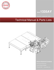 Atlanta 1335AY Technical Manual & Parts Lists
