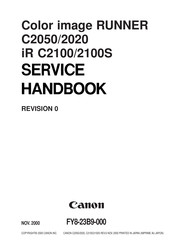 Canon IR C2100 Service Handbook