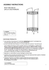 Cheyenne BH37-084-099-03 Assembly Instructions Manual