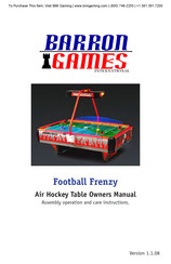 Barron Games Football Frenzy Owner's Manual