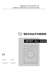 Schulthess SPIRIT XLI 5505 Operating Instructions Manual