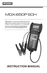 Midtronics MDX-650P SOH Instruction Manual