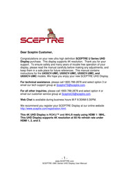 Sceptre U Series Manual