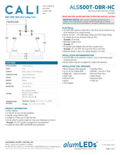 California Accent Lighting alumLEDs ALS500T-DBR-HC Installation Instructions Manual