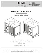 Home Decorators Collection RLWOVT3722DL Use And Care Manual