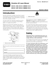 Toro Emotion 43 Series Operator's Manual