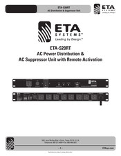 ETA Systems ETA-S20RT Manual