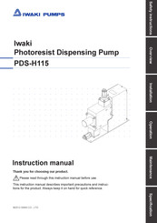 Iwaki Pumps PDS-H115 User Manual