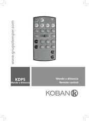 Temper Koban KDP5 Manual