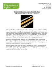 EnvironmentalLights.com SFR-XX-W-20 Manual