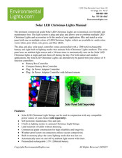 EnvironmentalLights.com solar-panel-1200-mah Manual