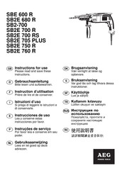 Aeg SBE 600 R Instructions For Use Manual