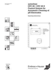 Endress+Hauser autoclean CPC 20 Operating Instructions Manual