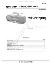 Sharp WF-930ZBK Service Manual