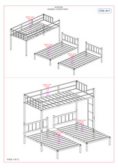 Home Depot BURK BED Assembly Instructions Manual