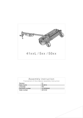 Kverneland 50 Series Assembly Instruction Manual