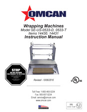 Omcan 14431 Instruction Manual