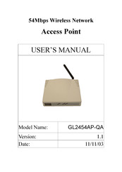 Global Sun GL2454AP-QA User Manual
