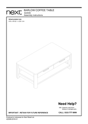 Next BARLOW 422939 Assembly Instructions Manual
