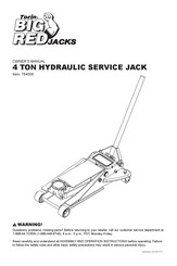 Torin BIG RED T84008 Owner's Manual