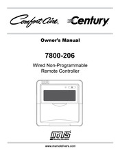Century Comfort-Aire 7800-206 Owner's Manual