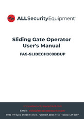 All Security Equipment FAS-SLIDECH300BBUP User Manual