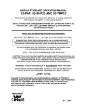 Warnock Hersey 25-PAF Installation And Operation Manual
