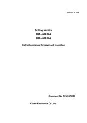 Koden DM - 602/604 Manual