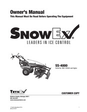SnowEx SB4-100000 Owner's Manual