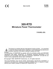 Newport Electronics 305-RTD Manual
