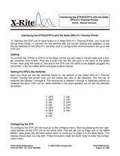 X-Rite DTP32 Quick Start Manual