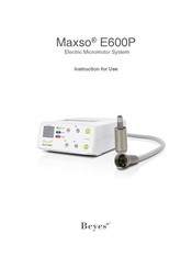 BEYES Maxso E600P Instructions For Use Manual