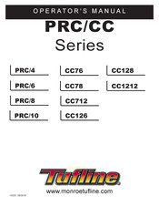 Tufline CC128 Operator's Manual