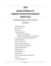 Rockn Stompn RS?4 Owner's Instruction Manual