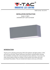 V-Tac VT-8057 Installation Instruction