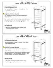 Middle Atlantic Products EB1-H Quick Start Manual