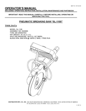 Kentmaster SL-1100 Operator's Manual