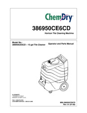 ChemDry 386950CE6CD Operator And Parts Manual