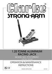 Clarke CTJ1250AC Operation & Maintenance Instructions Manual