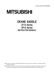Mitsubishi ST-D Series SP-D Series Instruction Manual