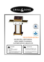 Permasteel Grill Zone PG-4020200LA User Manual